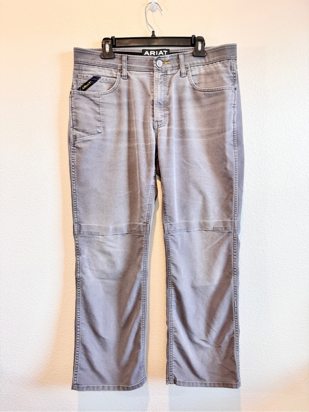 Ariat Rebar Utility Workwear Gorpcore Carpenter Gray Cropped Pants 34x32 D72